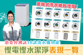 【消委會報告】洗衣機型號大比併 難以同時慳電慳水