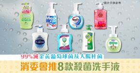 【健康資訊】消委會推介８款 殺菌 洗手液 99%滅金黃葡萄球菌及大腸杆菌