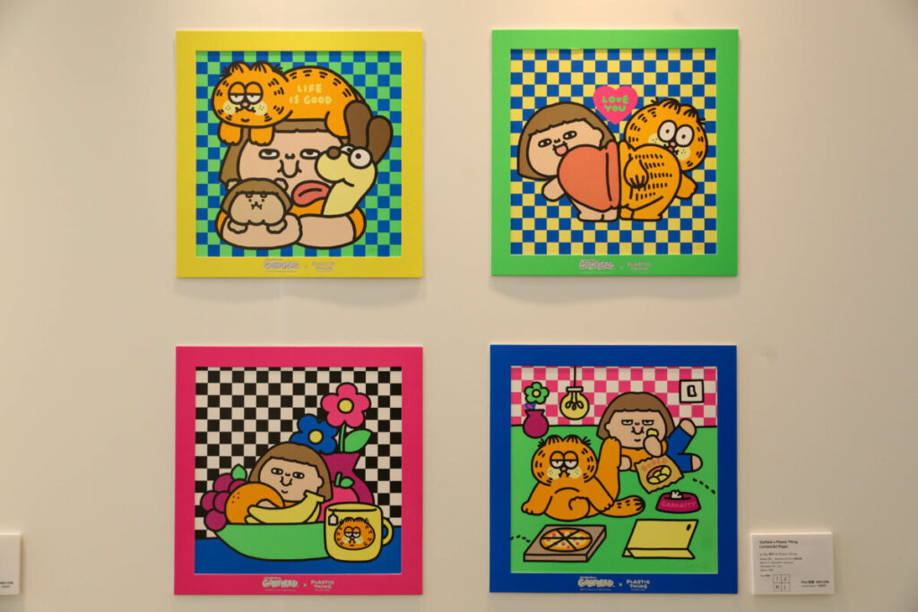 週末好去處-商場-畫展-加菲貓-卡通-為食妹